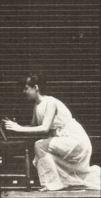 Plate 253 Kneeling, elbows on chair and hands clasped — figure reference